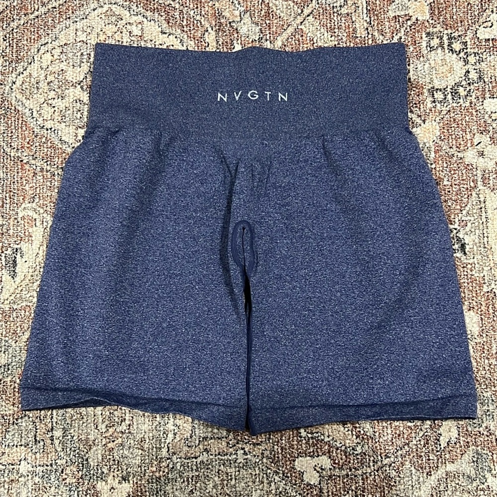 NVGTN indigo seamless shorts